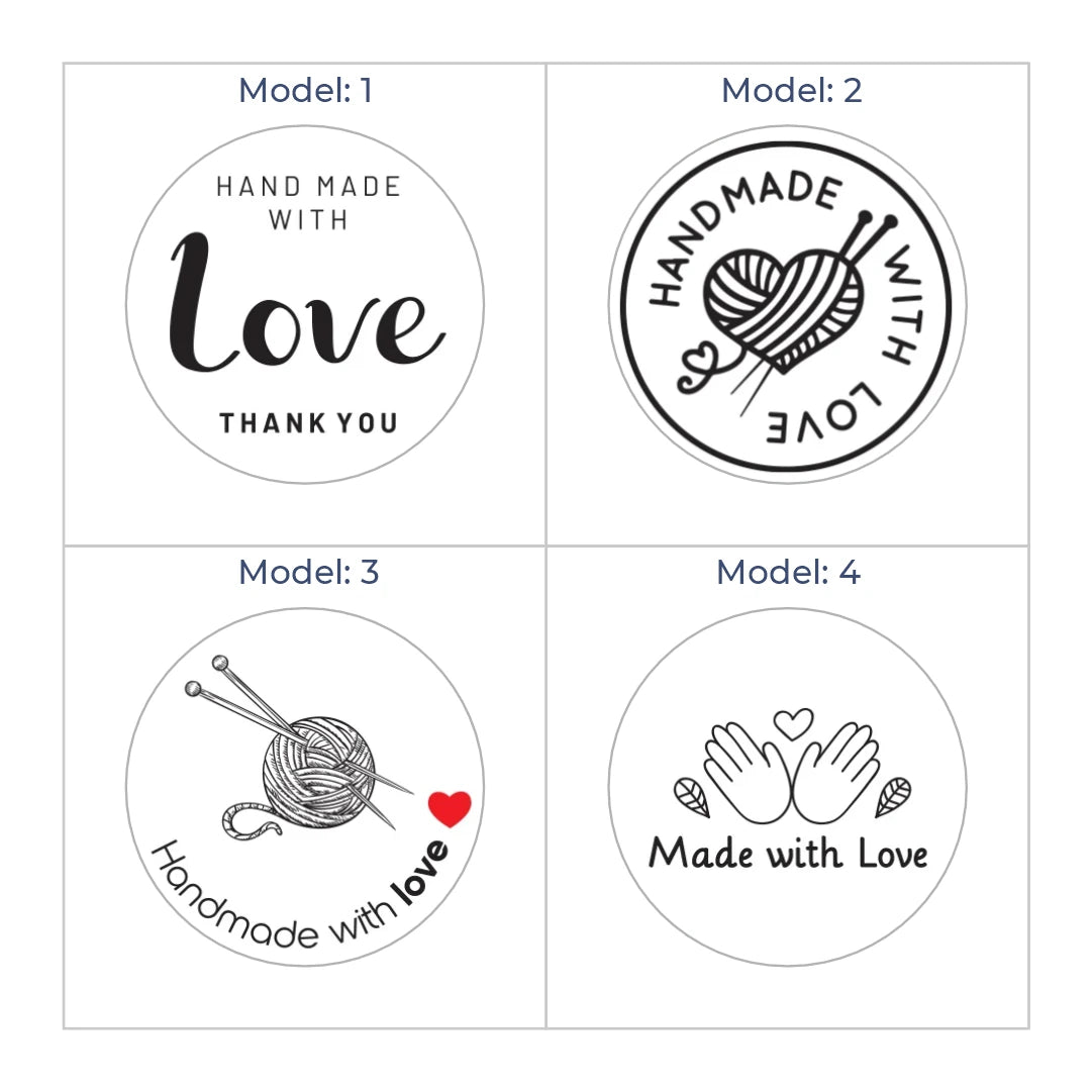 Hazır Model Hand Made Sticker & Etiket  | Yuvarlak · Kuşe Kağıt