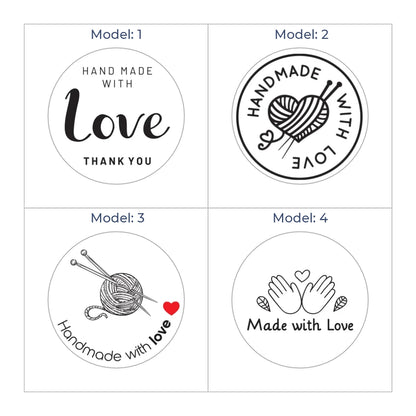 Hazır Model Hand Made Sticker & Etiket  | Yuvarlak · Kuşe Kağıt