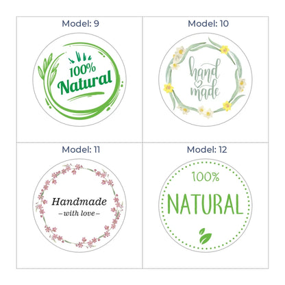 Hazır Model Hand Made Sticker & Etiket  | Yuvarlak · Kuşe Kağıt