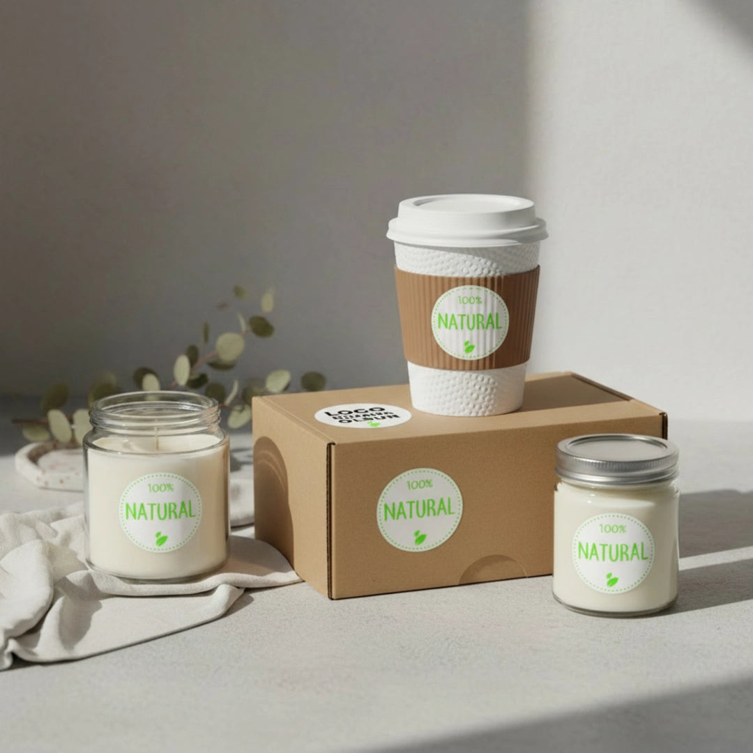 Hazır Model Hand Made Sticker & Etiket  | Yuvarlak · Kuşe Kağıt