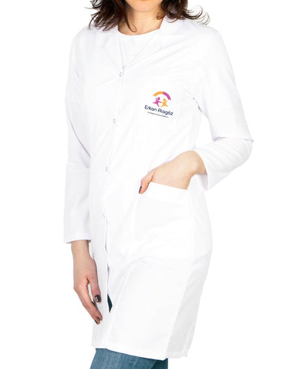Baskılı Doktor - Laboratuvar Önlüğü Beyaz (Özelleştirilebilir)