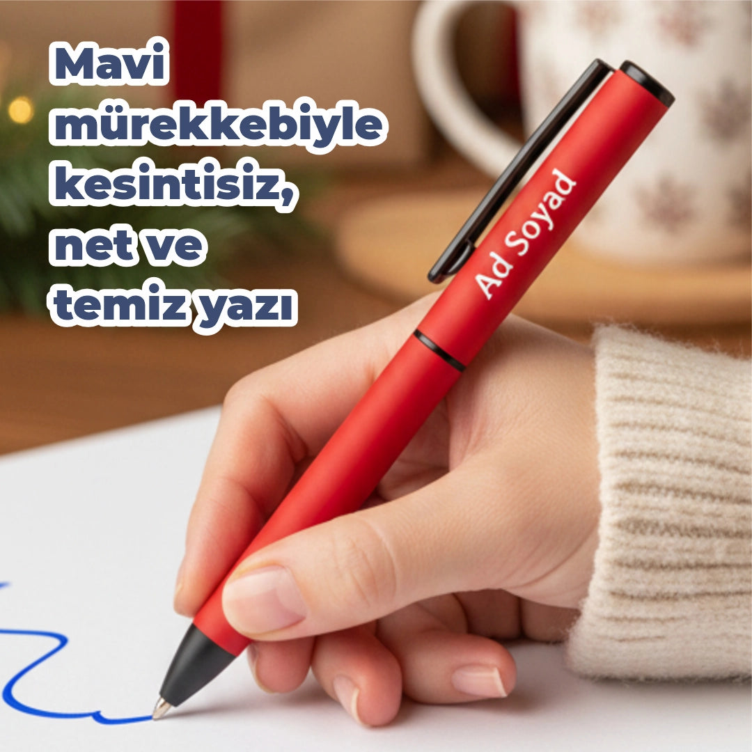 Yılbaşı Özel Tasarım Kalem – Baskısız, İsim Baskılı veya Logo Baskılı