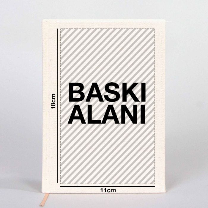 Kanvas Defter 14x20 cm (Özelleştirilebilir)