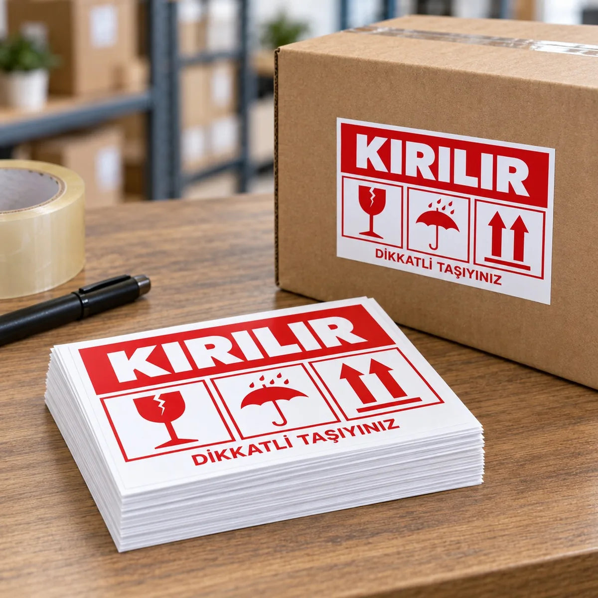 Kargo kırılır etiketi teslim şekli: sipariş elinize böyle ulaşır
