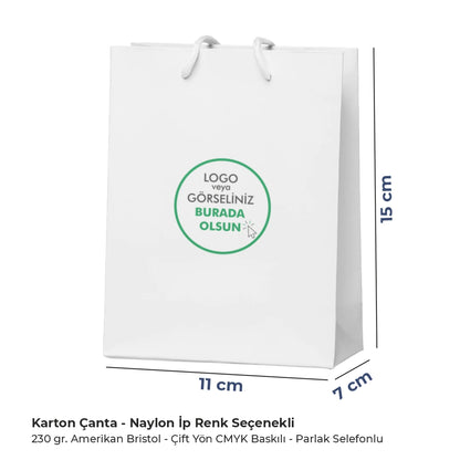 Karton Çanta - Dikey - 11x15x7cm