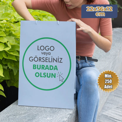 Karton Çanta - Dikey - 22x36x12 cm