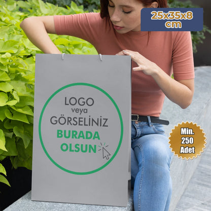 Karton Çanta - Dikey - 25x35x8 cm