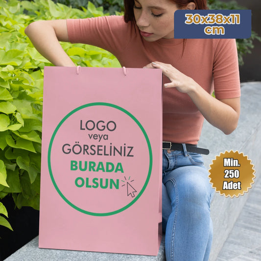 Karton Çanta - Dikey - 30x38x11 cm