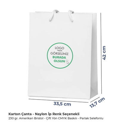 Karton Çanta - Dikey - 33.5x42x13.7 cm