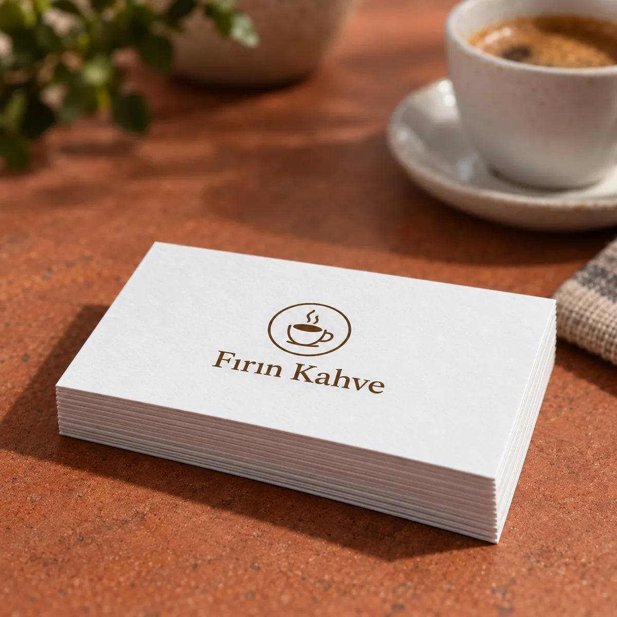 Kartvizit yakın plan: baskı kalitesi ve malzeme detayı