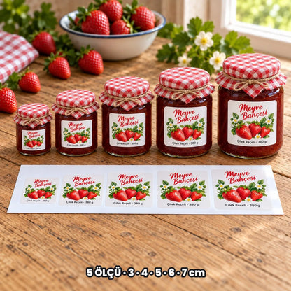 Kuşe sticker seçenekleri: 5 ÖLÇÜ, 3, 4, 5, 6, 7 cm