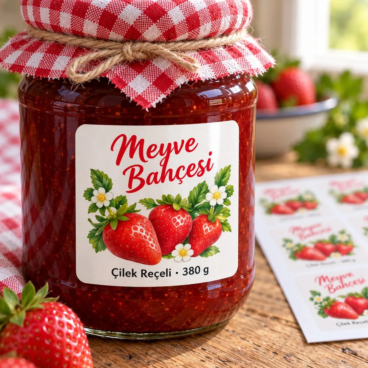 Kuşe sticker yakın plan: baskı kalitesi ve malzeme detayı