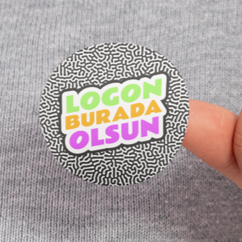 Kişiselleştirilmiş Yuvarlak Etiket & Sticker