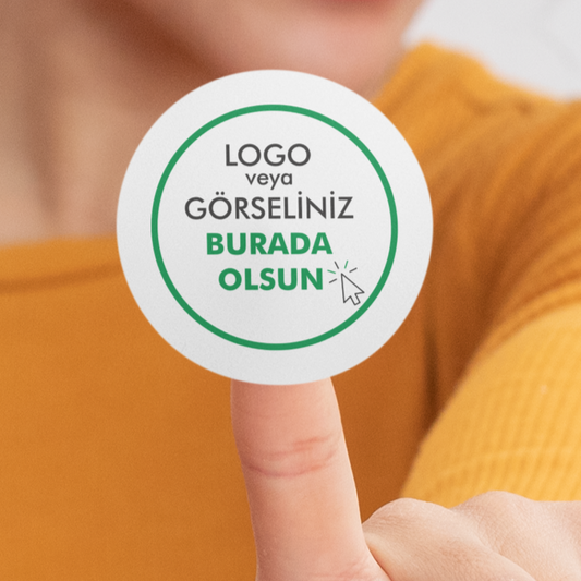 Sticker & Etiket | Yuvarlak · Kuşe Kağıt · Özelleştirilebilir