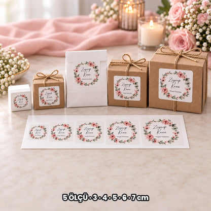 Özel gün sticker seçenekleri: 5 ÖLÇÜ, 3, 4, 5, 6, 7 cm