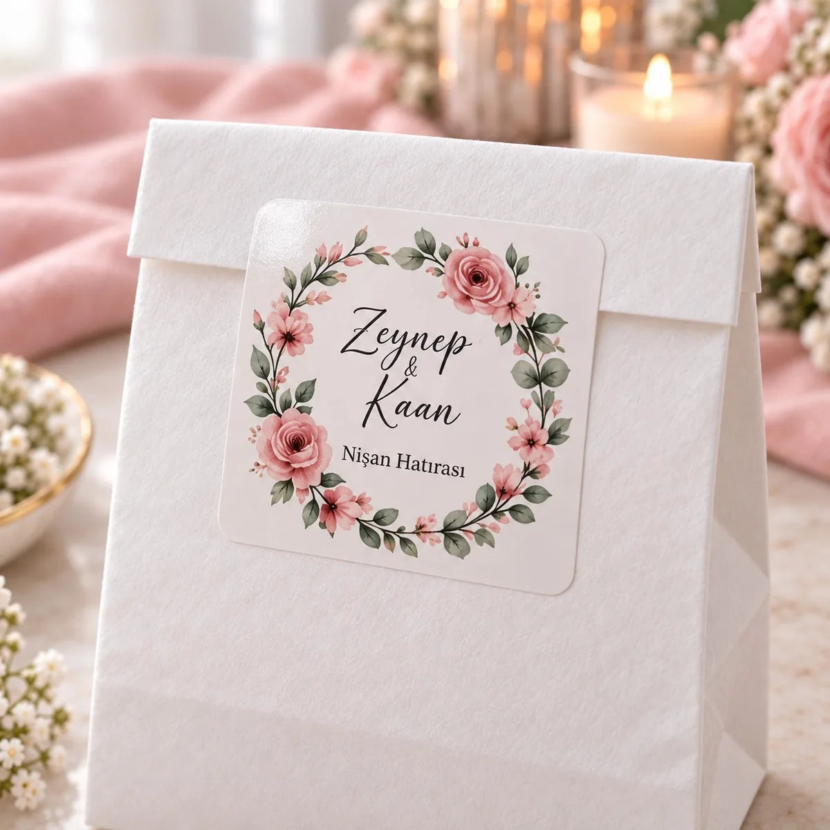 Özel gün sticker yakın plan: baskı kalitesi ve malzeme detayı
