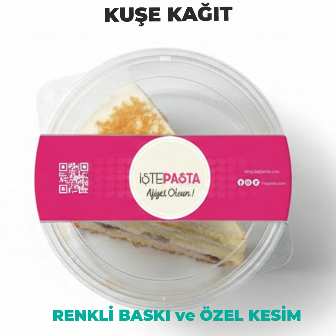Paket Servis Sticker | Logo Baskılı Dikdörtgen Gıda Ambalaj Etiketi