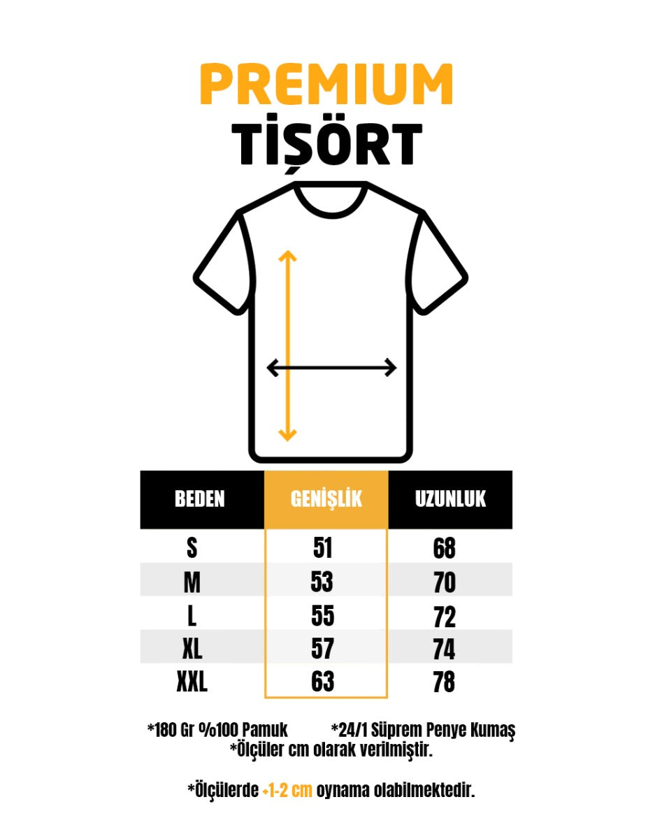 Premium Tişört Siyah (Özelleştirilebilir)