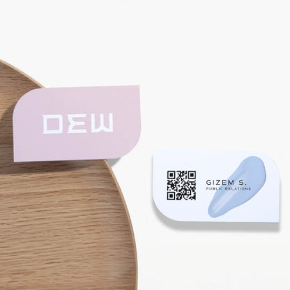 Yaprak Kesim Kartvizit  - Sıvamalı ( Kalın)