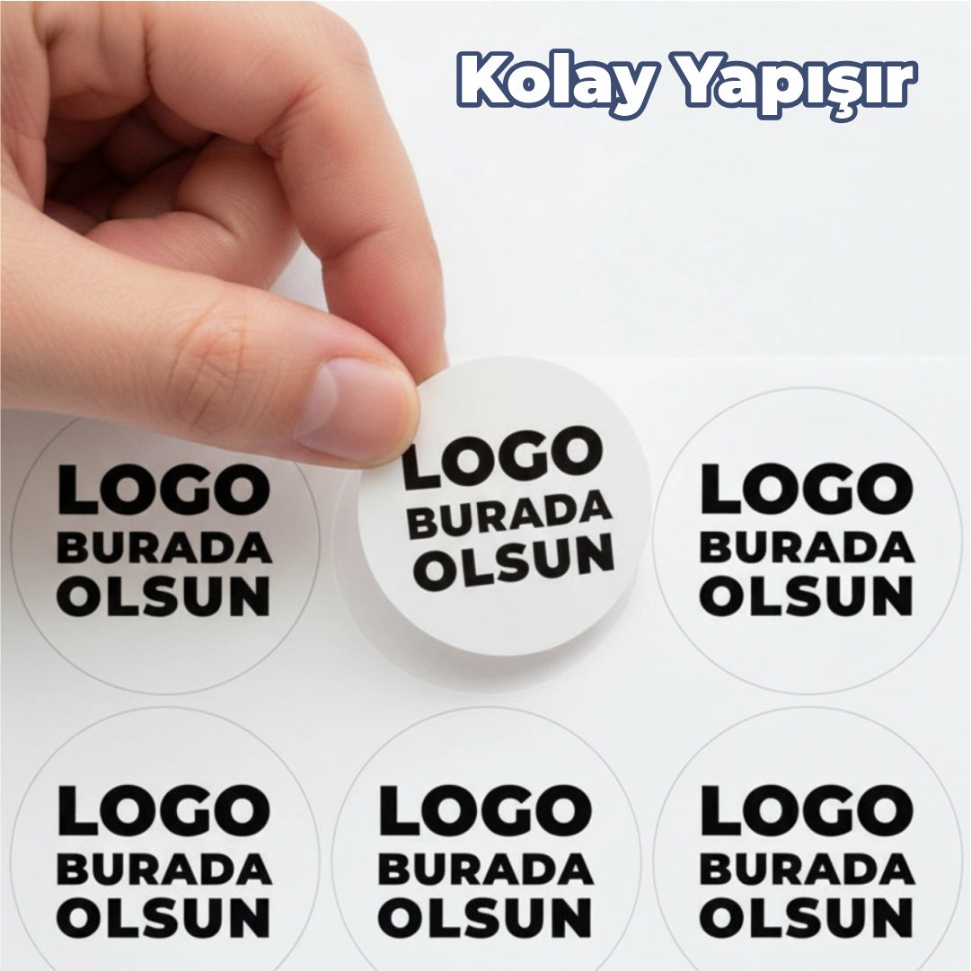 Al-Götür Sticker | Yuvarlak Kesim 4–5 cm Paket Servis Etiketi