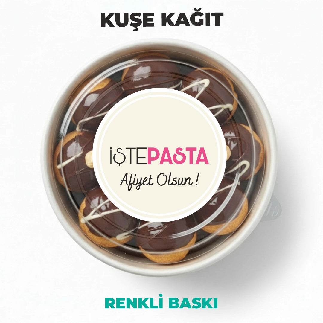 Al-Götür Sticker | Yuvarlak Kesim 4–5 cm Paket Servis Etiketi