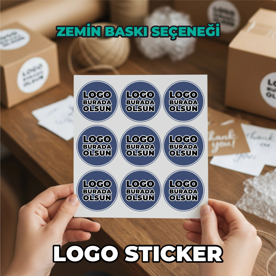 Sticker & Etiket Baskı | Yuvarlak · Kuşe Kağıt · Özelleştirilebilir