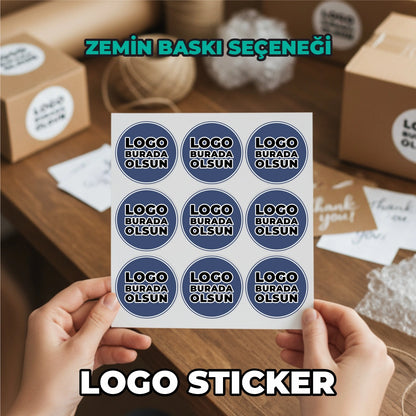 Sticker & Etiket Baskı | Yuvarlak · Kuşe Kağıt · Özelleştirilebilir