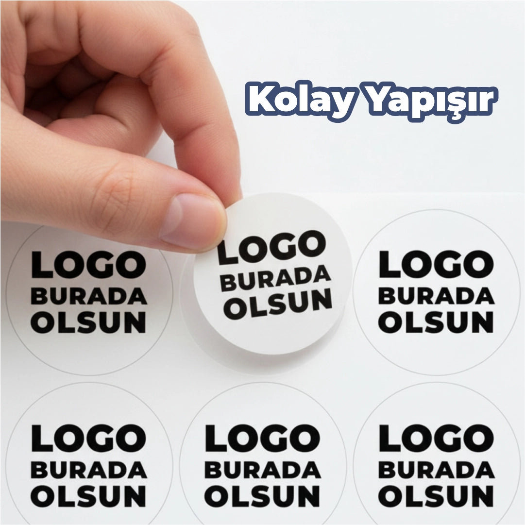 Sticker & Etiket Baskı | Yuvarlak · Kuşe Kağıt · Özelleştirilebilir