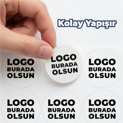 Sticker & Etiket Baskı | Yuvarlak · Kuşe Kağıt · Özelleştirilebilir