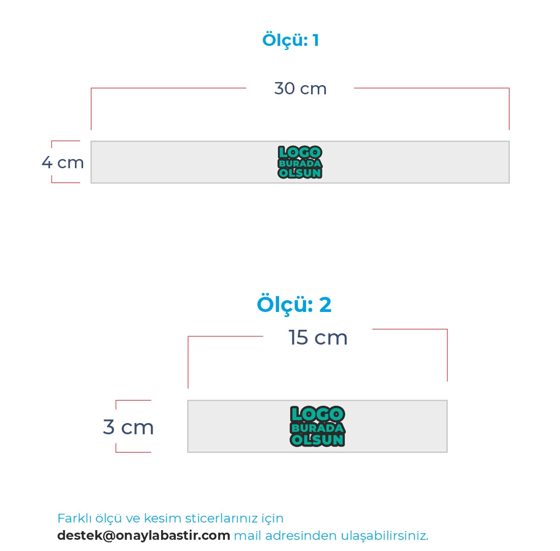 Paket Servis Sticker | Logo Baskılı Dikdörtgen Gıda Ambalaj Etiketi