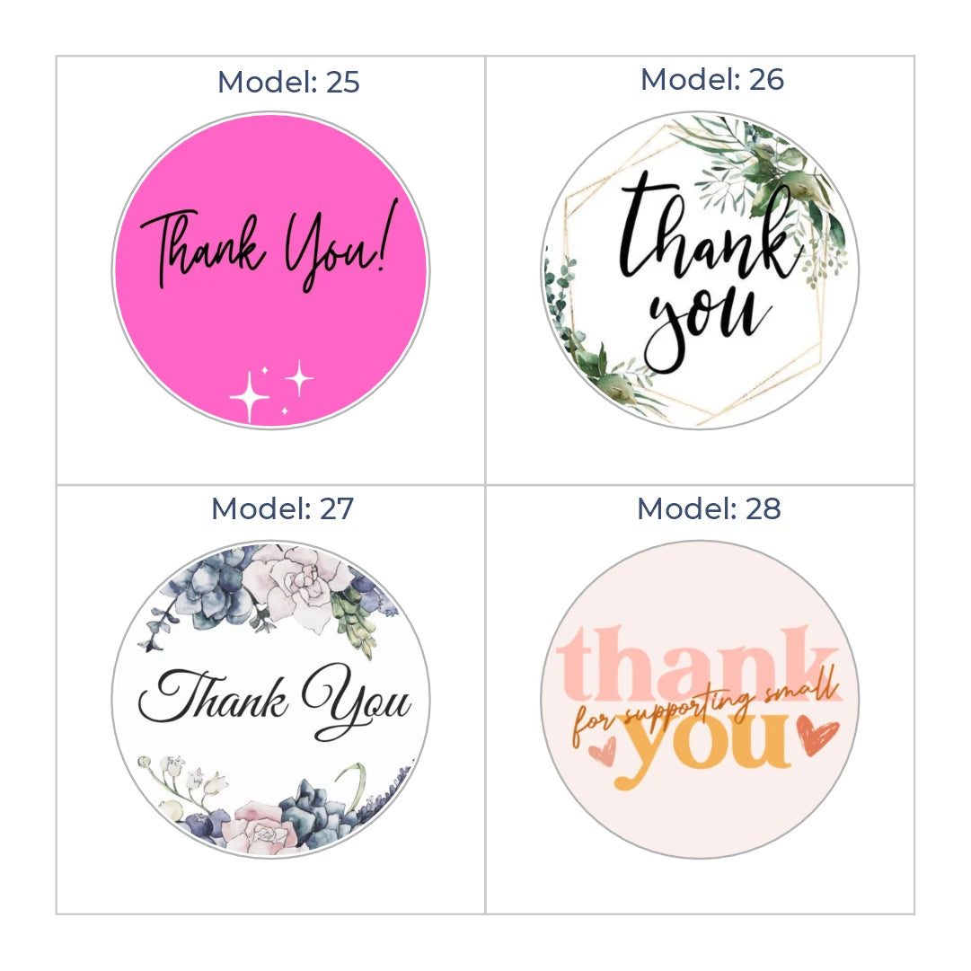 Thank you sticker