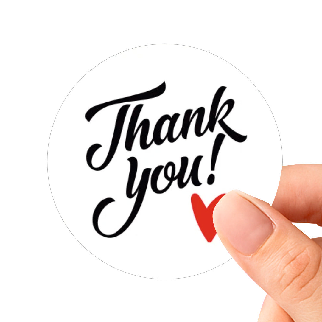 Thank you sticker