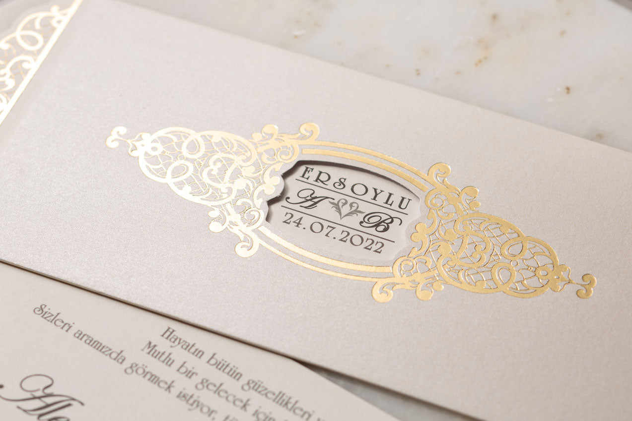 Wedding Davetiye 8221 - lüks düğün davetiyesi 3