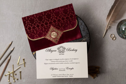 Wedding Davetiye 8310 - lüks düğün davetiyesi 2