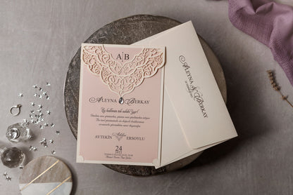 Wedding Davetiye 8377 - lüks düğün davetiyesi 2