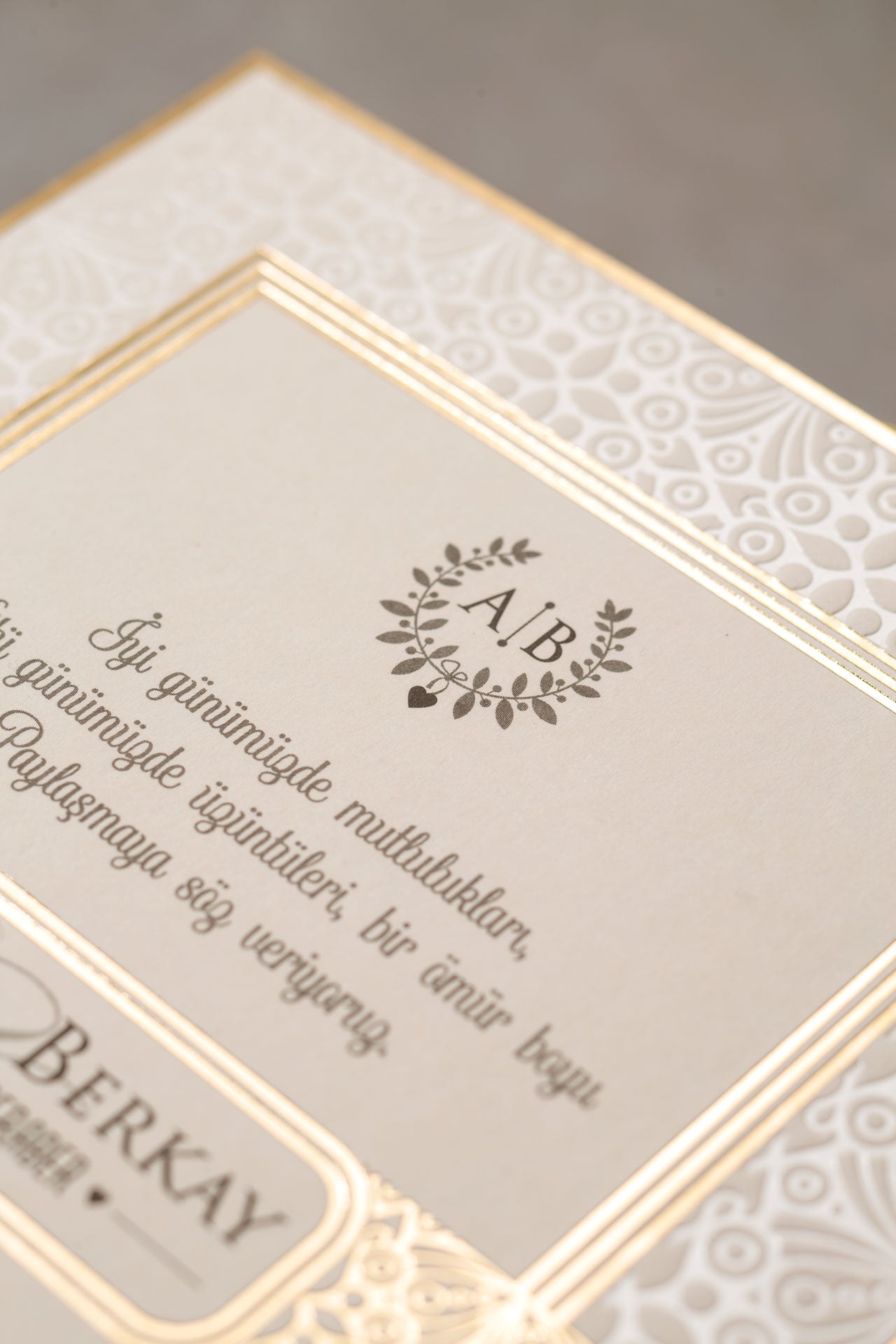 Wedding Davetiye 8380 - lüks düğün davetiyesi 3
