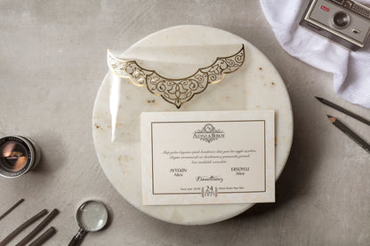 Wedding Davetiye 8385 - lüks düğün davetiyesi 3