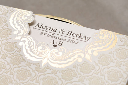 Wedding Davetiye 8386 - lüks düğün davetiyesi 3
