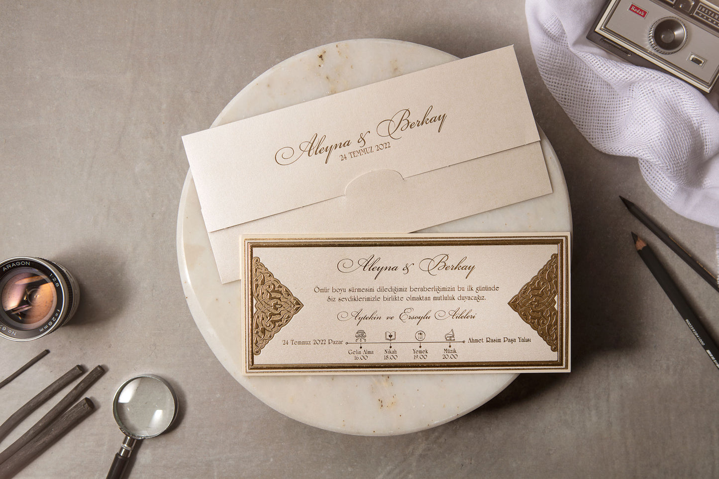 Wedding Davetiye 8393 - lüks düğün davetiyesi 1