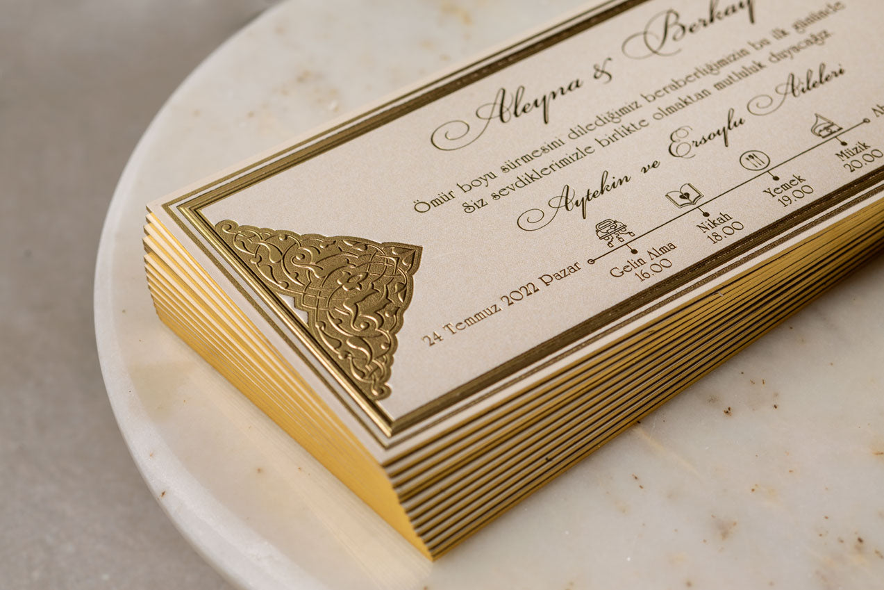 Wedding Davetiye 8393 - lüks düğün davetiyesi 2