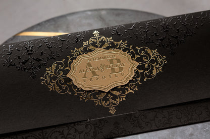 Wedding Davetiye 8400 - lüks düğün davetiyesi 3