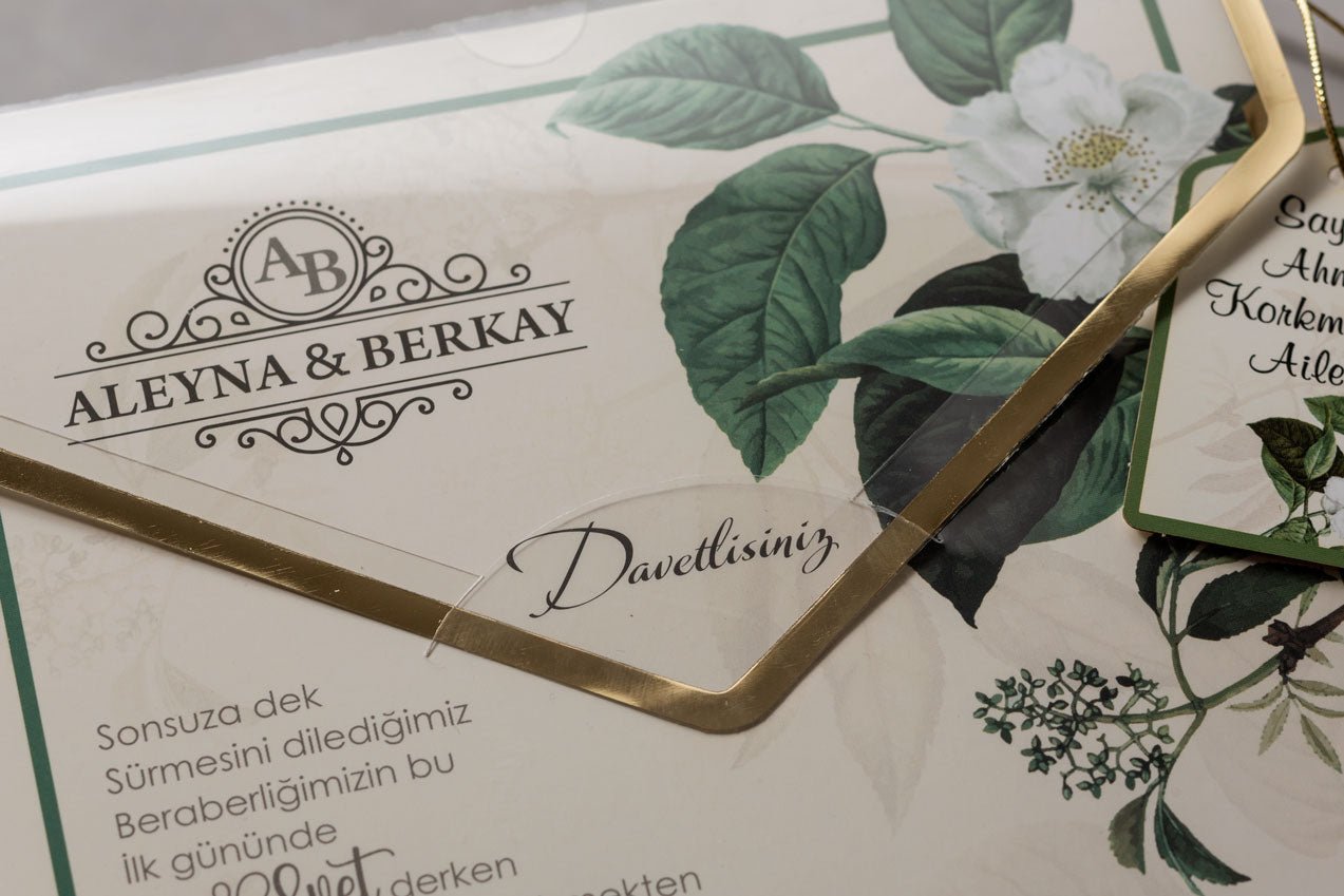 Wedding Davetiye 8440 - lüks düğün davetiyesi 4