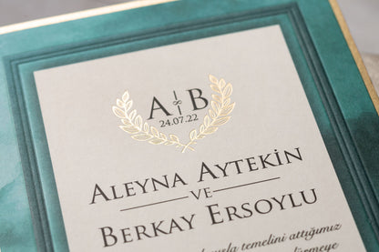 Wedding Davetiye 8443 - lüks düğün davetiyesi 3