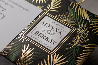 Wedding Davetiye 8445 - lüks düğün davetiyesi 3