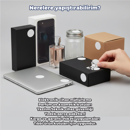 Hijyen Etiketi Yumurta kabuğu | Kırılgan Güvenlik & Hijyen Mühür Etiketi