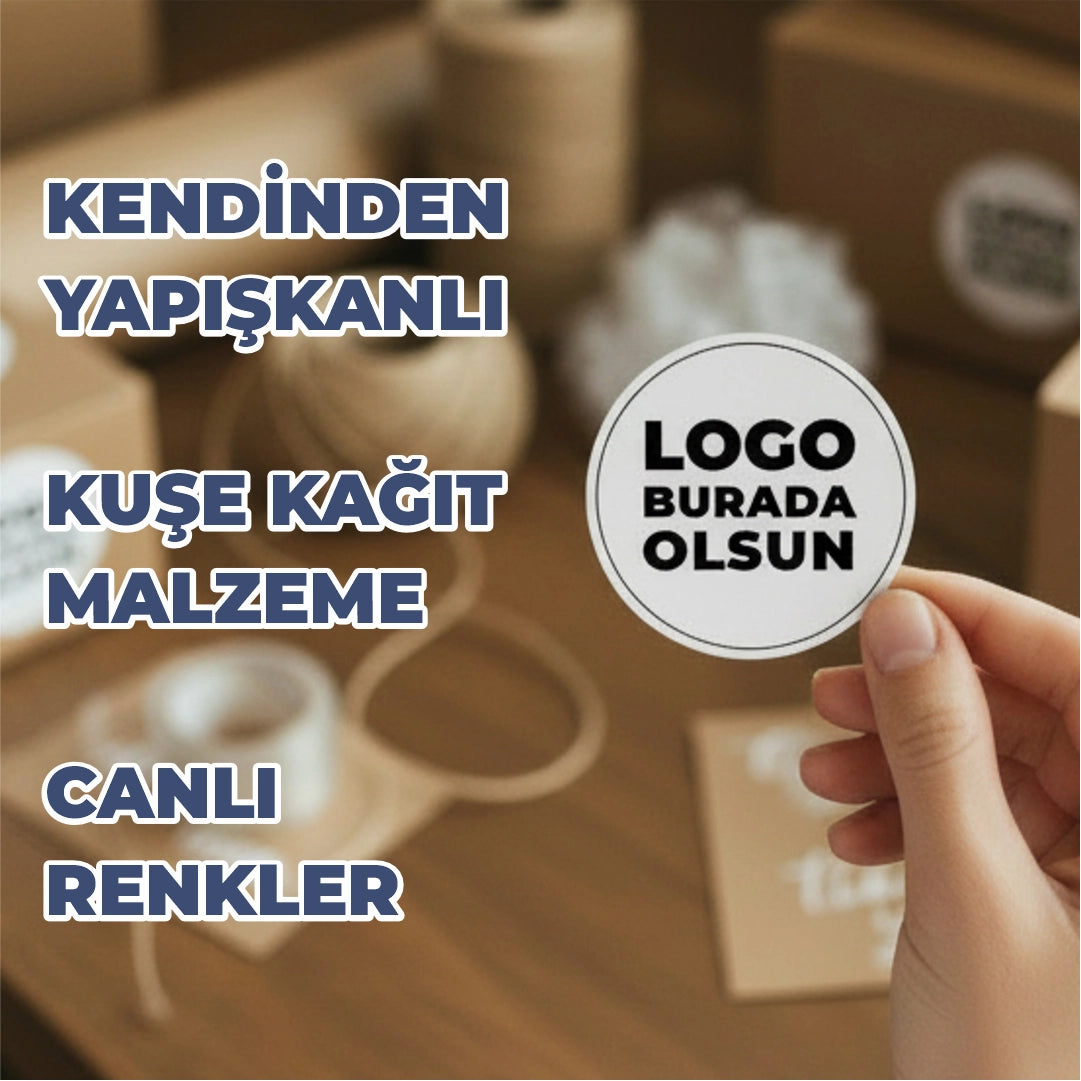 Sticker Baskı – Kavanoz Kapak Etiketi | Yuvarlak Bal & Reçel Etiketi (Kuşe Kağıt)