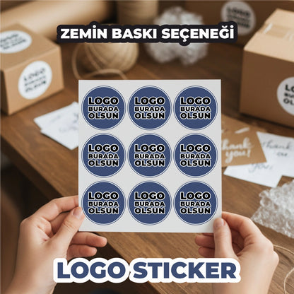 Sticker & Etiket | Yuvarlak · Kuşe Kağıt · Özelleştirilebilir
