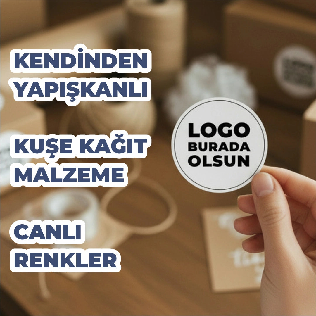 Sticker & Etiket | Yuvarlak · Kuşe Kağıt · Özelleştirilebilir